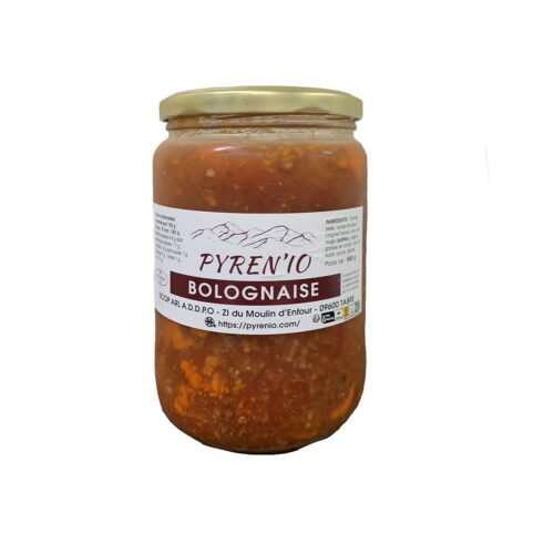 Bolognaise de bœuf réalisée avec la viande de bœuf PYREN'IO