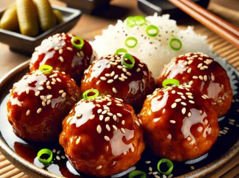 Recette Boulettes de veau a la japonaise « tsukune »
