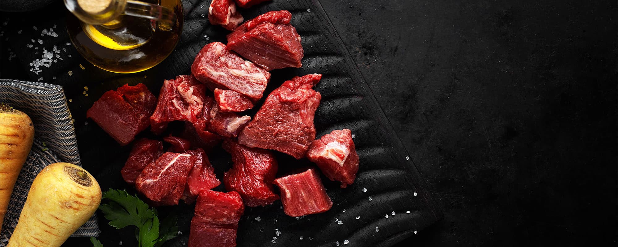 Pièces à brochettes ** de bœuf